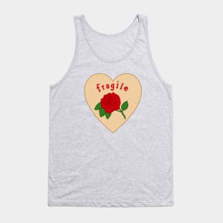 Fragile Mazapan Heart PINK Tank Top